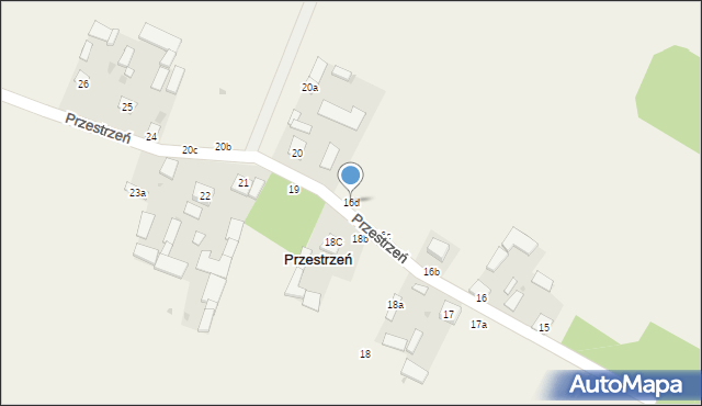 Przestrzeń, Przestrzeń, 16d, mapa Przestrzeń