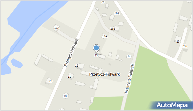 Przetycz Włościańska, Przetycz Włościańska, 13, mapa Przetycz Włościańska