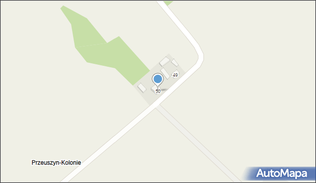 Przeuszyn, Przeuszyn, 50, mapa Przeuszyn