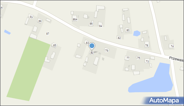 Przewale, Przewale, 81, mapa Przewale