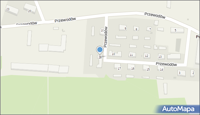 Przewodów Osada, Przewodów Osada, 18, mapa Przewodów Osada