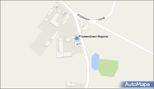 Przewodowo-Majorat, Przewodowo-Majorat, 18, mapa Przewodowo-Majorat