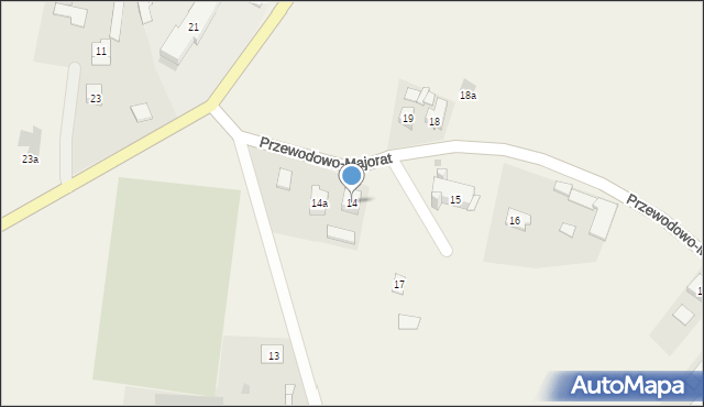Przewodowo Poduchowne, Przewodowo Poduchowne, 14, mapa Przewodowo Poduchowne