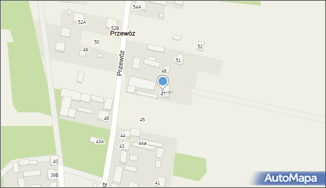 Przewóz, Przewóz, 47, mapa Przewóz