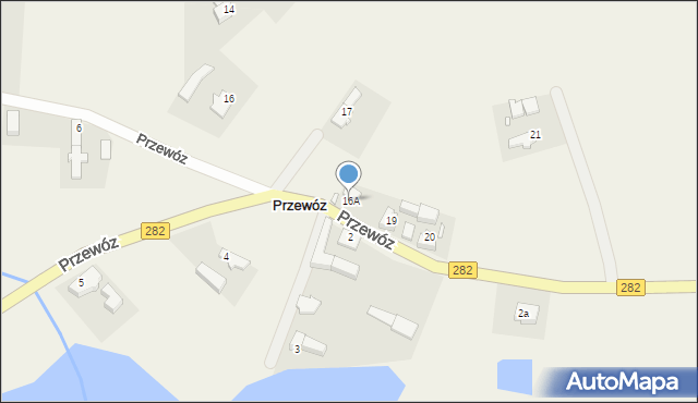 Przewóz, Przewóz, 16A, mapa Przewóz