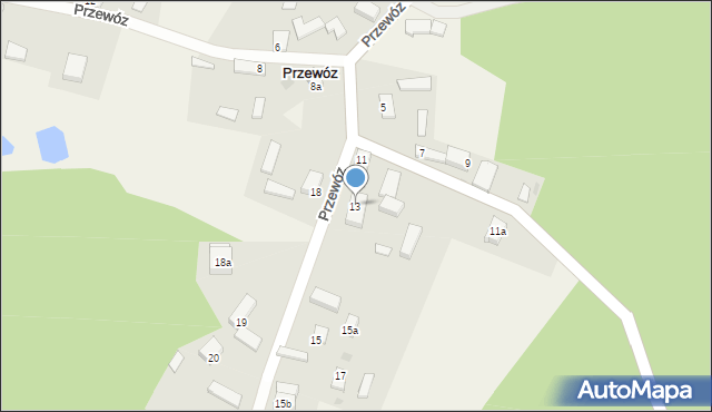 Przewóz, Przewóz, 13, mapa Przewóz