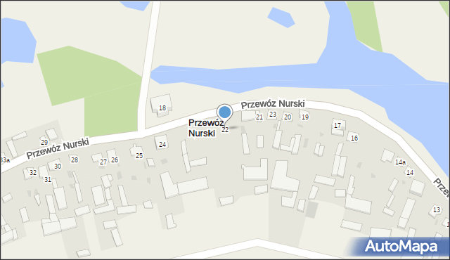 Przewóz Nurski, Przewóz Nurski, 22, mapa Przewóz Nurski