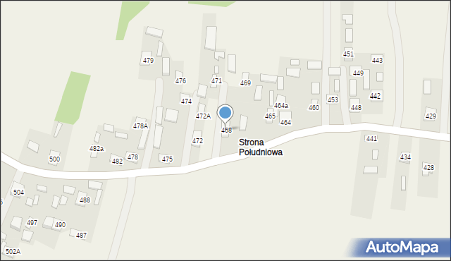 Przewrotne, Przewrotne, 468, mapa Przewrotne