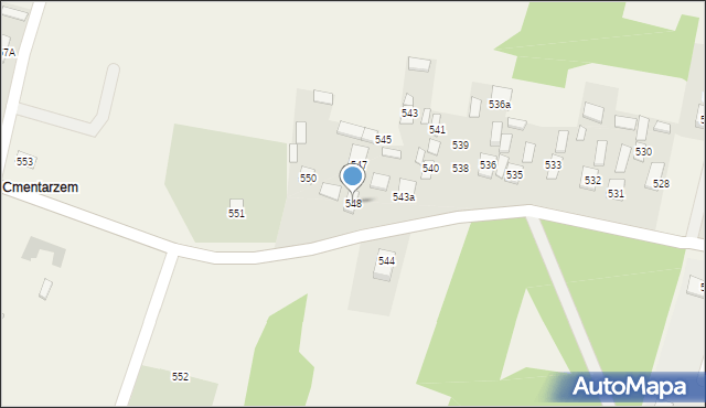 Przewrotne, Przewrotne, 548, mapa Przewrotne