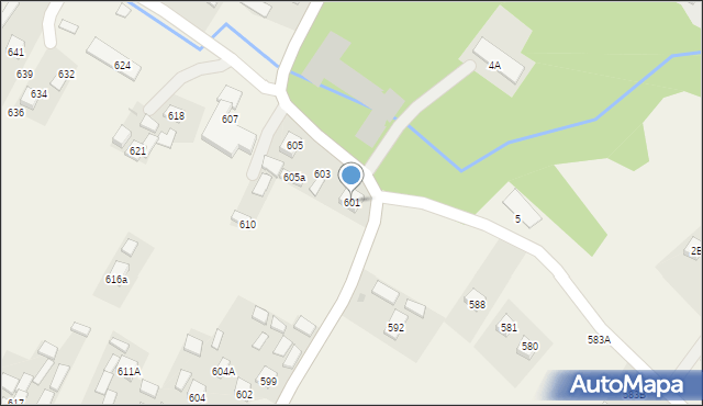 Przewrotne, Przewrotne, 601, mapa Przewrotne