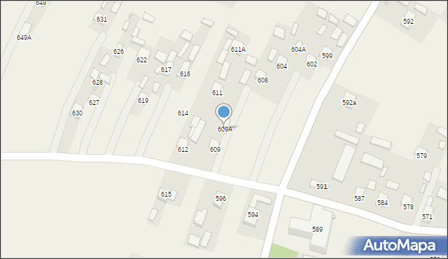 Przewrotne, Przewrotne, 609A, mapa Przewrotne
