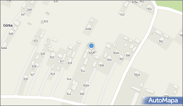 Przewrotne, Przewrotne, 611A, mapa Przewrotne