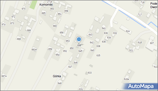 Przewrotne, Przewrotne, 648, mapa Przewrotne