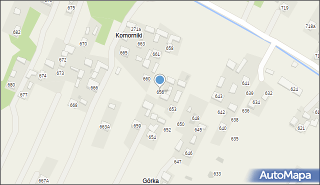 Przewrotne, Przewrotne, 656, mapa Przewrotne