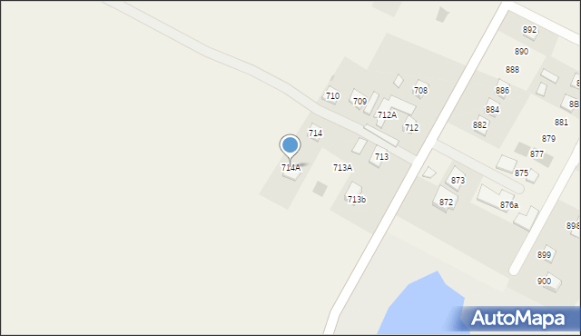 Przewrotne, Przewrotne, 714A, mapa Przewrotne