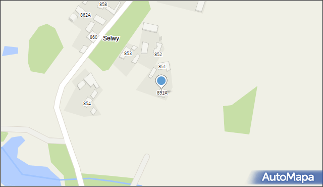 Przewrotne, Przewrotne, 851A, mapa Przewrotne