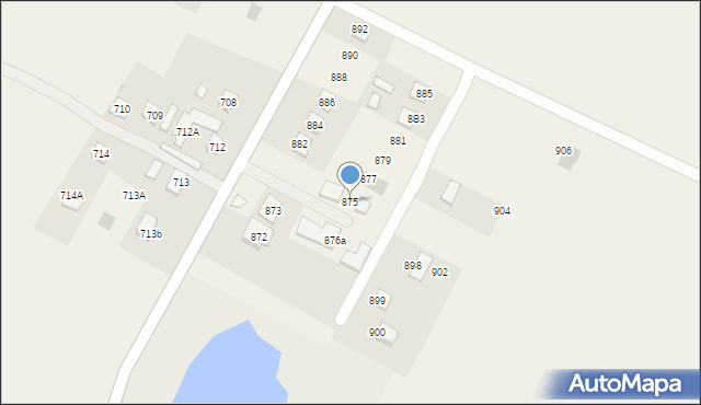 Przewrotne, Przewrotne, 875, mapa Przewrotne