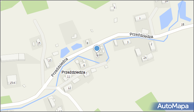 Przeździedza, Przeździedza, 5, mapa Przeździedza