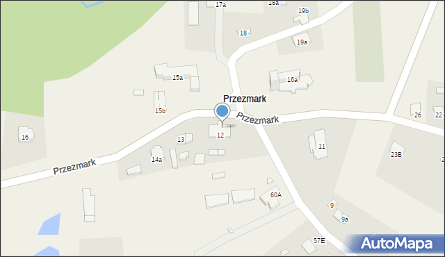 Przezmark, Przezmark, 12A, mapa Przezmark