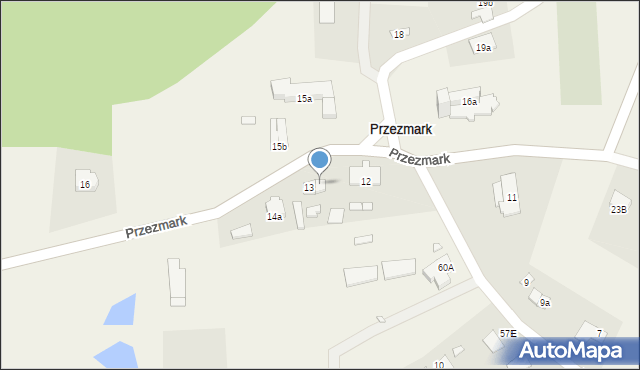 Przezmark, Przezmark, 13a, mapa Przezmark