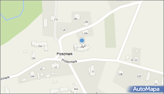 Przezmark, Przezmark, 16a, mapa Przezmark