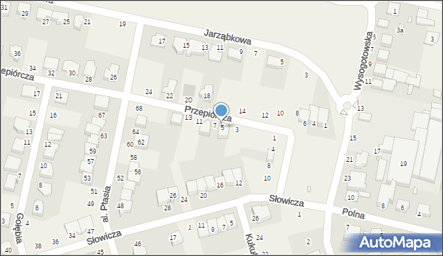 Przeźmierowo, Przepiórcza, 5, mapa Przeźmierowo