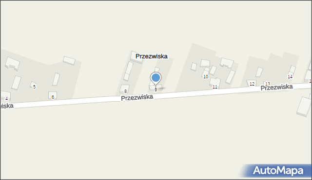 Przezwiska, Przezwiska, 9, mapa Przezwiska