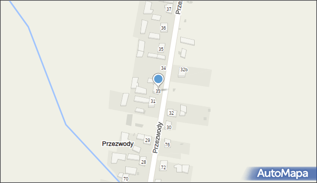 Przezwody, Przezwody, 33, mapa Przezwody