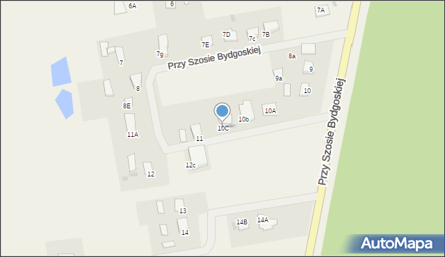 Przy Szosie Bydgoskiej, Przy Szosie Bydgoskiej, 10C, mapa Przy Szosie Bydgoskiej