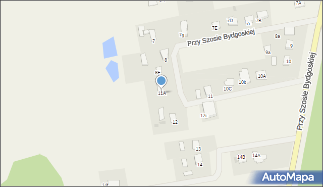 Przy Szosie Bydgoskiej, Przy Szosie Bydgoskiej, 11A, mapa Przy Szosie Bydgoskiej