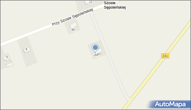 Przy Szosie Sępoleńskiej, Przy Szosie Sępoleńskiej, 11A, mapa Przy Szosie Sępoleńskiej
