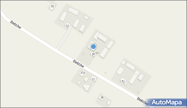 Przybenice, Przybenice, 34, mapa Przybenice