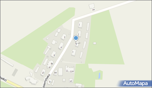 Przybiernówko, Przybiernówko, 5, mapa Przybiernówko