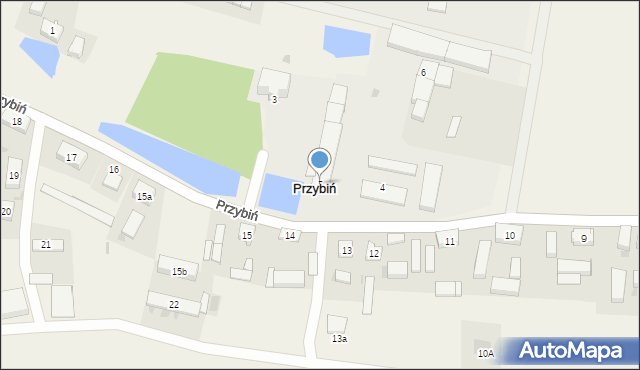 Przybiń, Przybiń, 5, mapa Przybiń