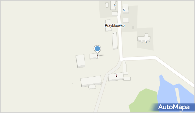 Przybkówko, Przybkówko, 2, mapa Przybkówko