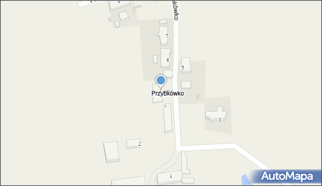 Przybkówko, Przybkówko, 4, mapa Przybkówko