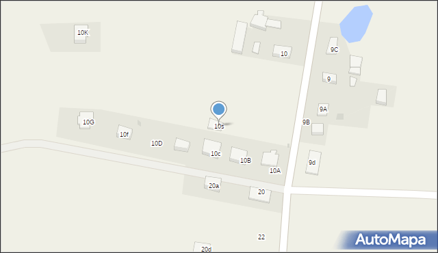 Przybkowo, Przybkowo, 10s, mapa Przybkowo