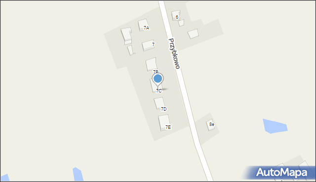Przybkowo, Przybkowo, 7C, mapa Przybkowo