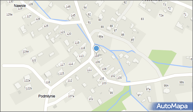 Przyborów, Przyborów, 110, mapa Przyborów