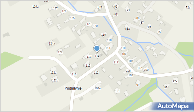 Przyborów, Przyborów, 114, mapa Przyborów