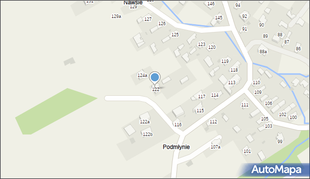 Przyborów, Przyborów, 122, mapa Przyborów