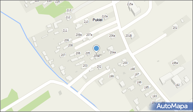 Przyborów, Przyborów, 203a, mapa Przyborów