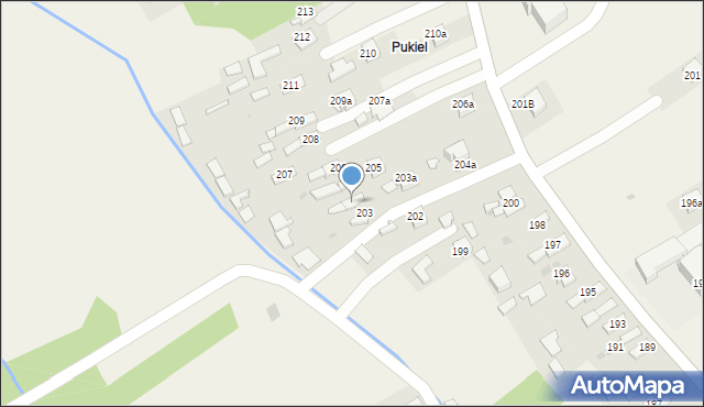 Przyborów, Przyborów, 204, mapa Przyborów