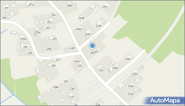 Przyborów, Przyborów, 243, mapa Przyborów