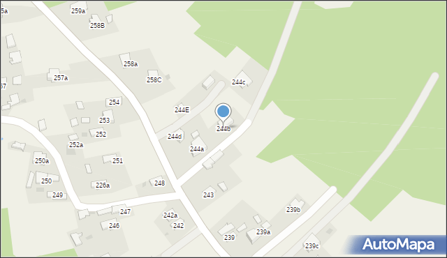 Przyborów, Przyborów, 244b, mapa Przyborów