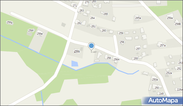 Przyborów, Przyborów, 256c, mapa Przyborów