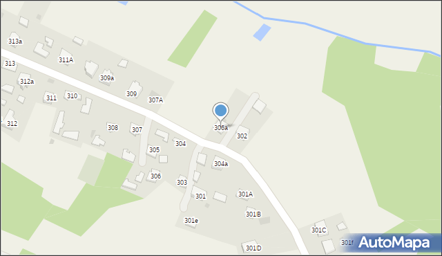 Przyborów, Przyborów, 306a, mapa Przyborów