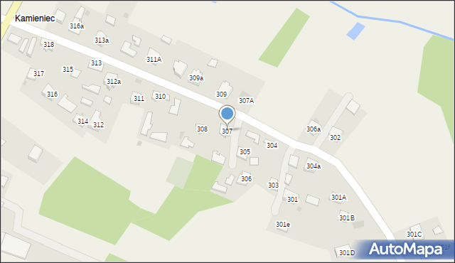 Przyborów, Przyborów, 307, mapa Przyborów