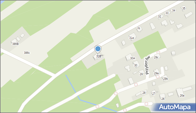 Przyborów, Przyborów, 31B, mapa Przyborów