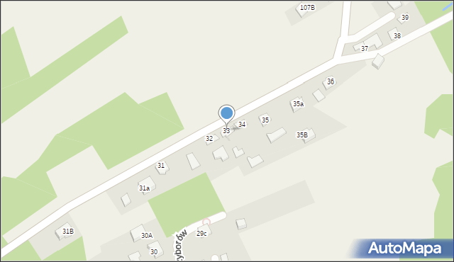 Przyborów, Przyborów, 33, mapa Przyborów